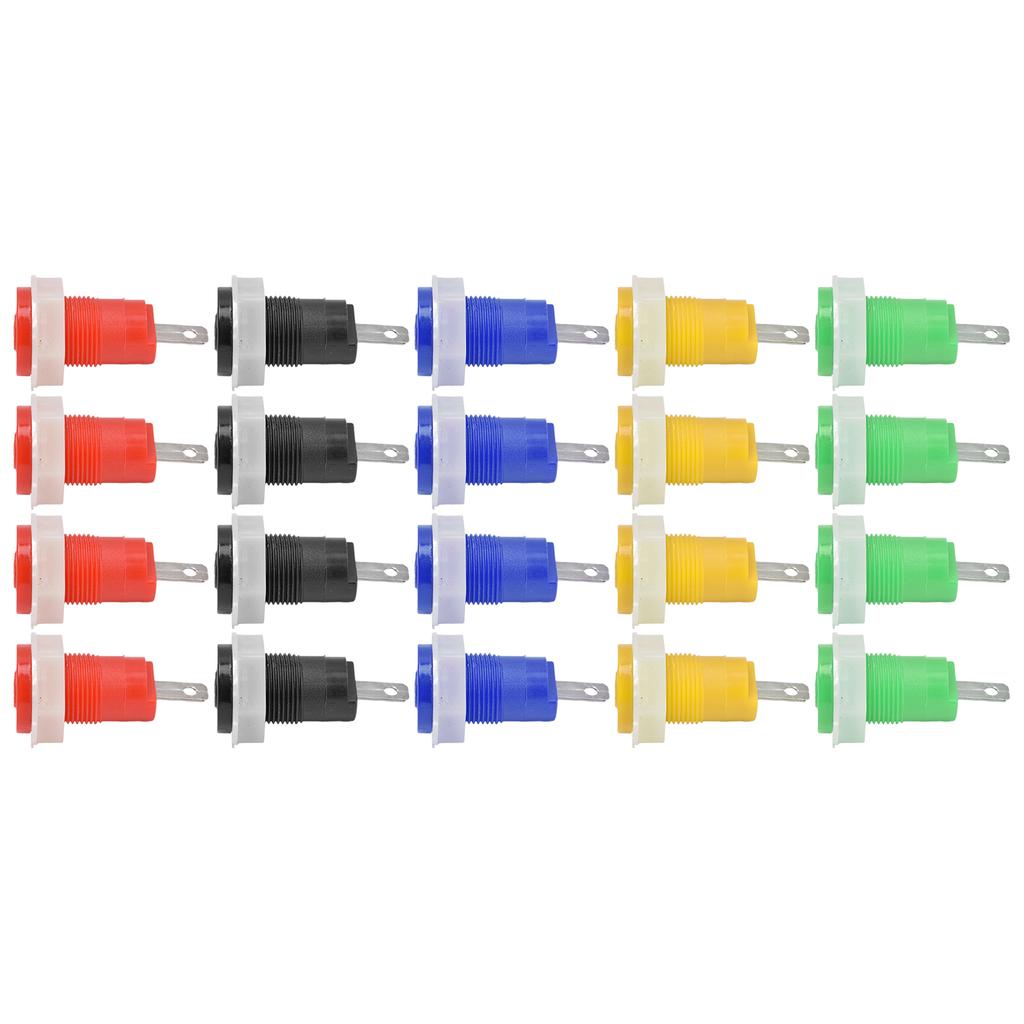 4 Set Banana Socket Binding Post Adapter Safe Welding Type Grounding Terminal 4mm 402 1KV 32A
