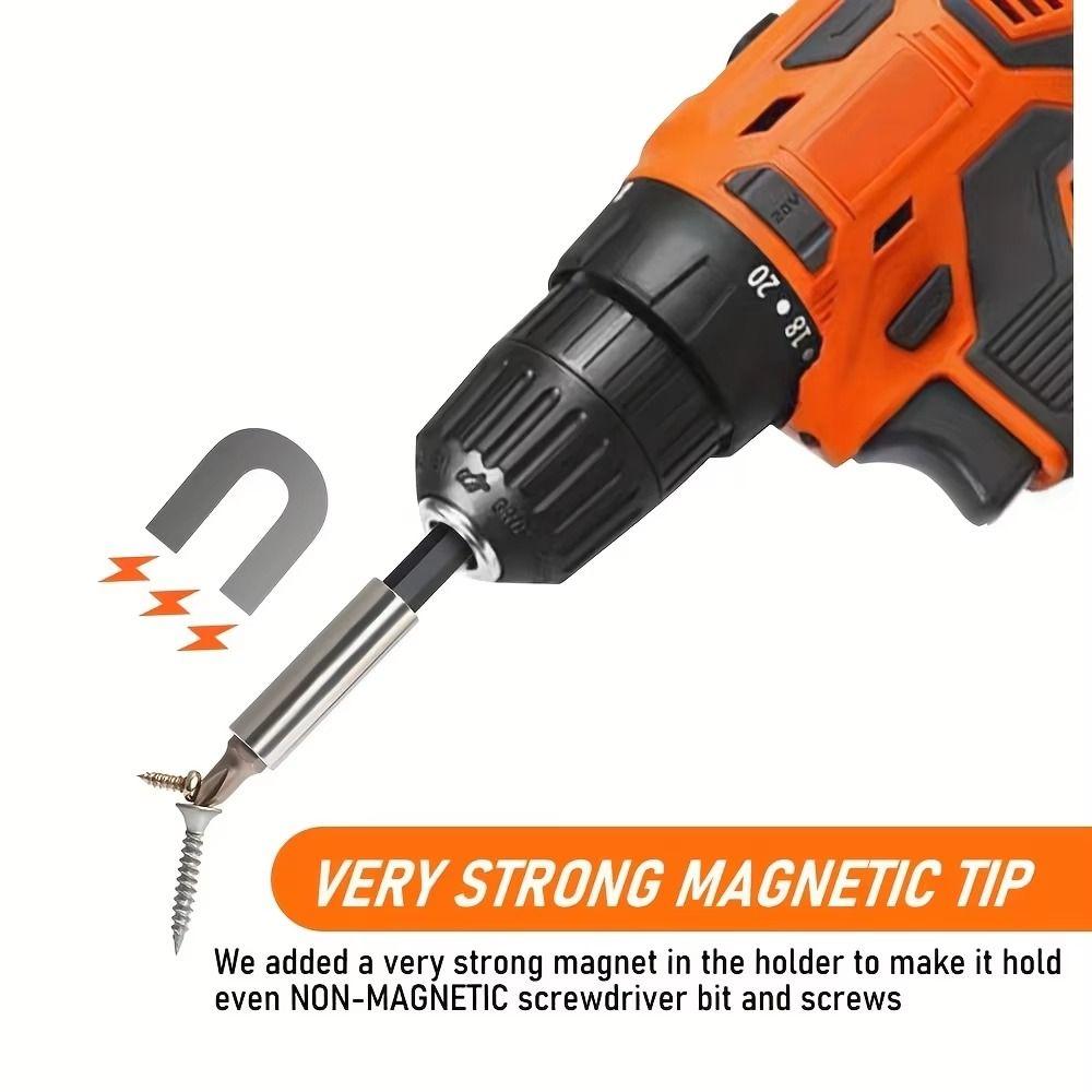 3/4/5/10Pcs High hardness Magnetic Extended Bit Holder Drill Bit Support Sleeve Electric Drill