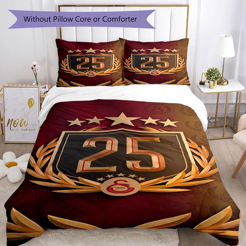 Set Biancheria da Letto Galatasaray Traspirante Copripiumino con Federe Biancheria da Letto Decorativa per Camera da Letto Decorazione della Casa Regalo di Compleanno