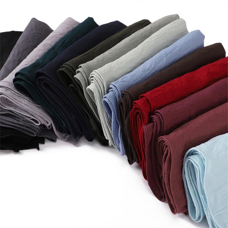 Ramadan Tinta Unita Quadrato 90cm Viscosa Hijab Sciarpa Donna Unicolore Musulmana Copricapo Sciarpe Musulman Fascia per Capelli Turbante Islamico Sjaal