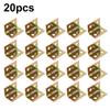 20pc Cabinet Bracket Galvanized Iron Right Angle Corner Fixed Right Angle Cabinet Doors And Wardrobe Accessories