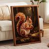 Stretched Frame Pearl Art Kit Cute Squirrel Pattern DIY Sparkling Bead Canvas Relaxing Hobby Gift for Craft Lovers Exquisite Home Wall Decoration