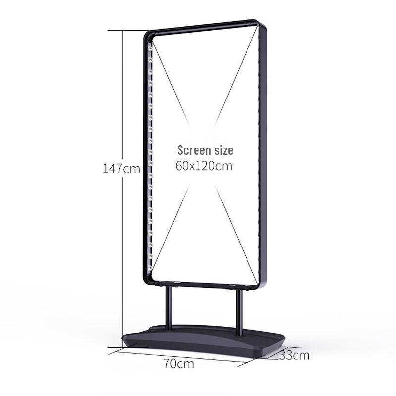 Световой рекламный светодиодный лайтбокс с двойной стороной, заполненный водой