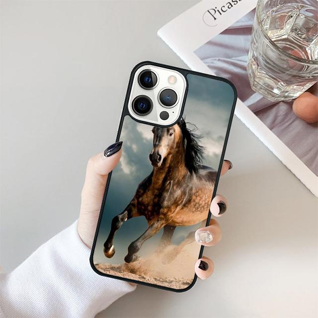 horses Running Phone Case Cover For iPhone 17 Air 15 16e 14 13 11 12 Pro Max Max Plus Back Coque shell