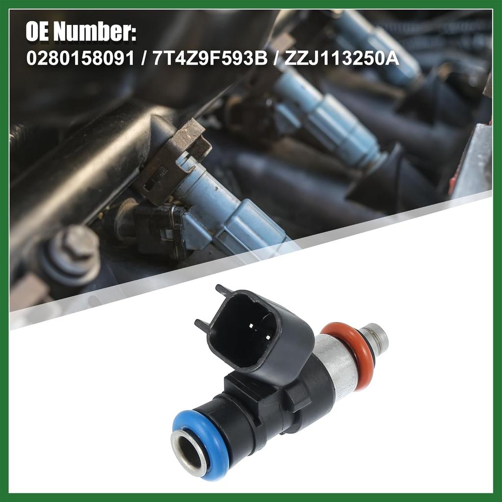 Motoforti 0280158091 Fuel Injector Fits for Ford Edge Flex Fusion Taurus x for Lincoln MKS MKT MKX MKZ Edge for Mazda for Mercury ZZJ113250A