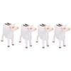 4pcs Goat Figurines Set Farm Animals Simulated Goat Model Toy Birthday Gift Decoration for Children