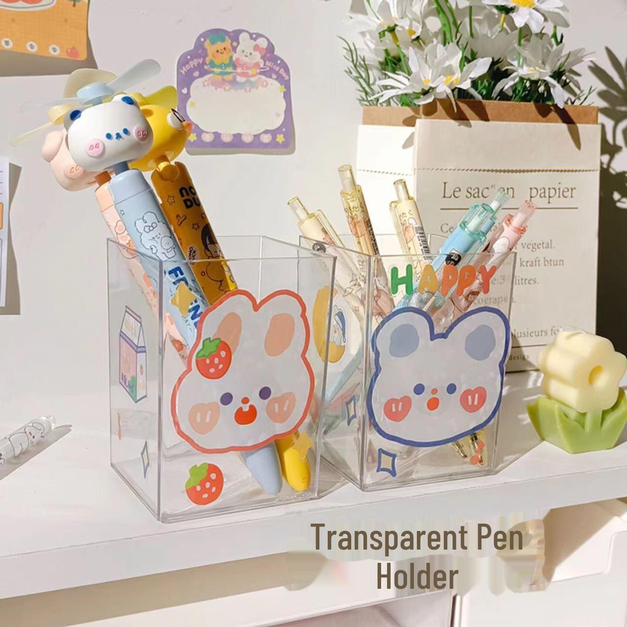 

Прозрачный акриловый многосеточный держатель для ручек и органайзер для стола