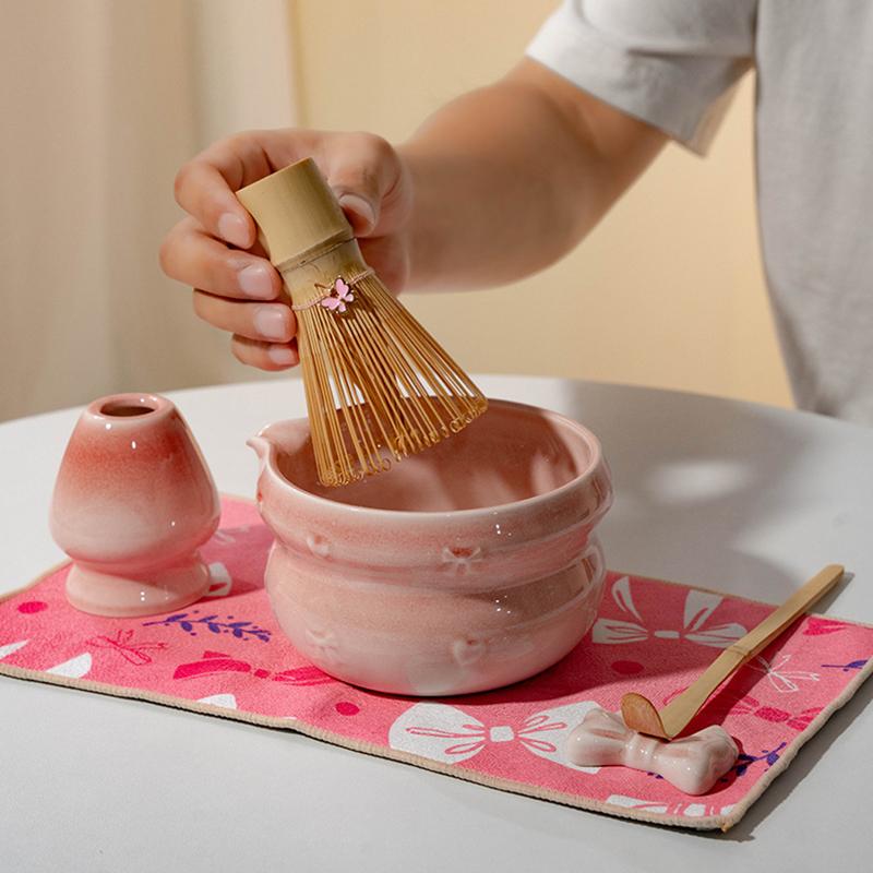 Vysoce hodnotná sada matcha čaje Keramika s vypálenou glazurou Baibenli Šlehačka na čaj Japonská sada matcha