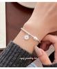 S925 Sterling Silver Korean Bamboo Pearl Heart Bracelet - Women's Niche Cold Style Trendy Jewelry