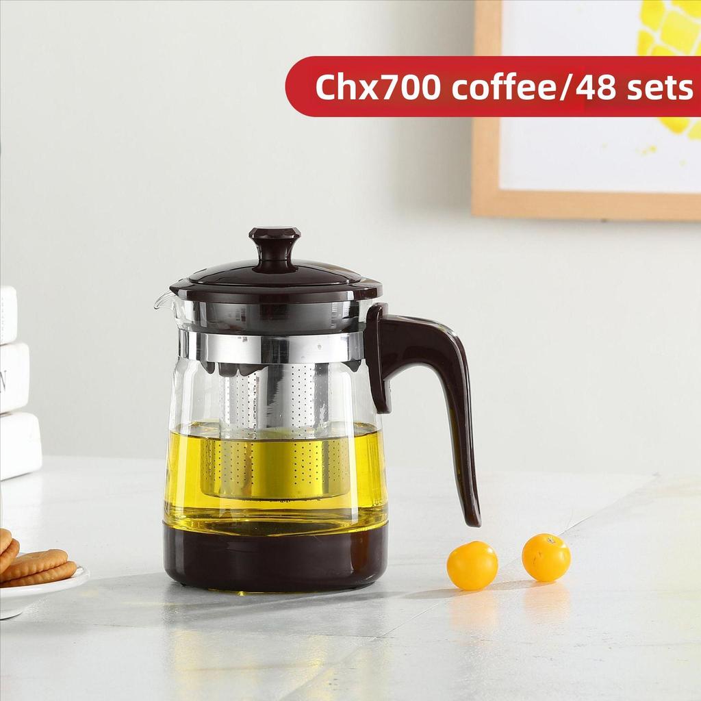 Large Capacity Heat-Resistant Glass Teapot with Filter for Kung Fu Tea