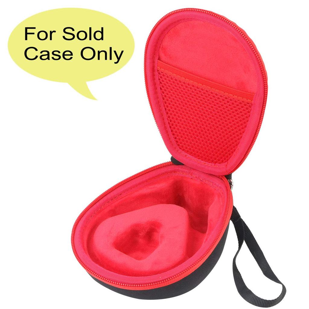 co2crea Hard Travel Case for AfterShokz Aeropex/TREKZ/OpenRun/OpenMove Open-Ear Wireless Bone Conduction Headphones (Red)