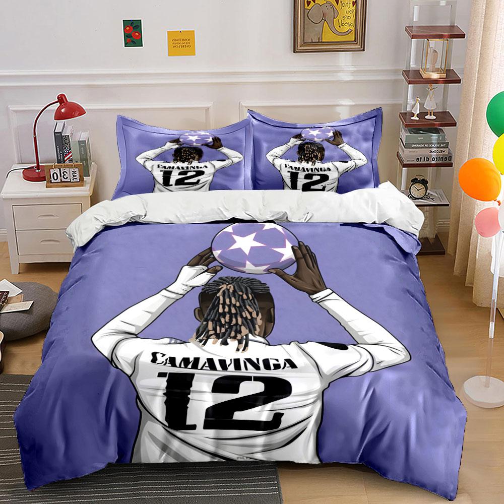 

Soccer player holding ball. Bedding sets Duvet cover sets Duvet covers Pillowcases(1 * Duvet Cover 2 * Pillowcases without duvet insert) 135x200cm