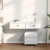 VidaXL Wall Shelf and Drawers White 100x37.5x19cm Engineered Wood 859959