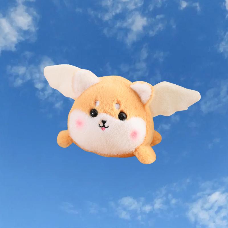 12cm Kawaii Plyšové hračky kočka, pes, dinosaurus, mýval, které vrtí ocasem zatažením za provázek bez použití baterií