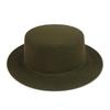Unisex Retro Flat Brim Jazz Fedora - Autumn/Winter Wide Brim Hat for Street Style & Sunshade