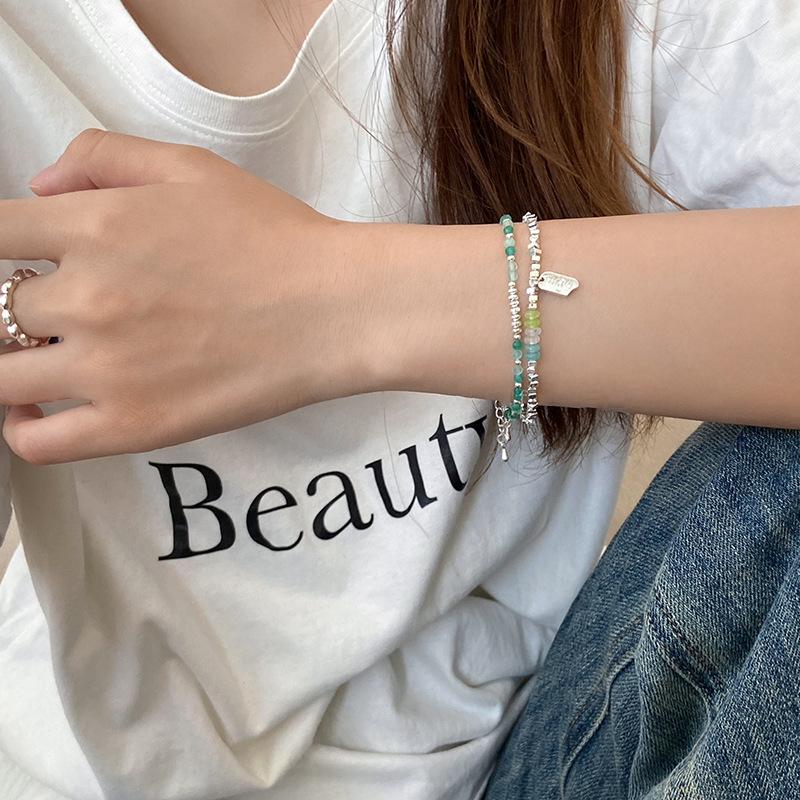 Freshwater Pearl & Green Crystal Bracelet - 2022 Design for Women