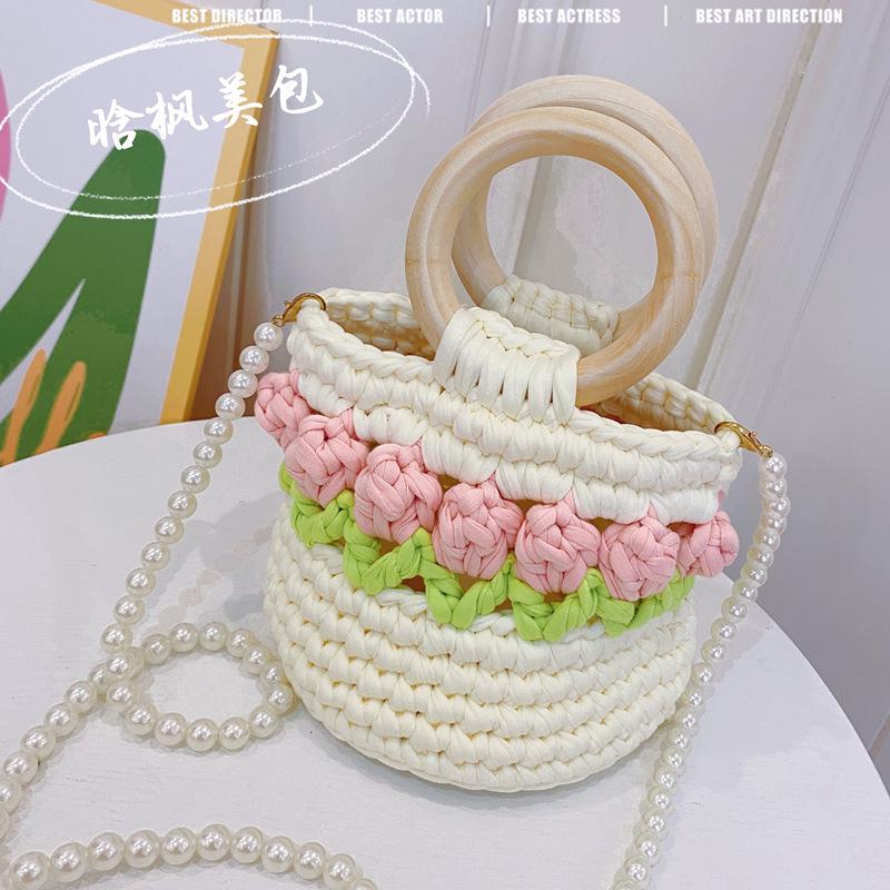 Tulip Hand-Woven Crossbody Bag DIY Kit - Perfect Gift for Your Bestie or Girlfriend