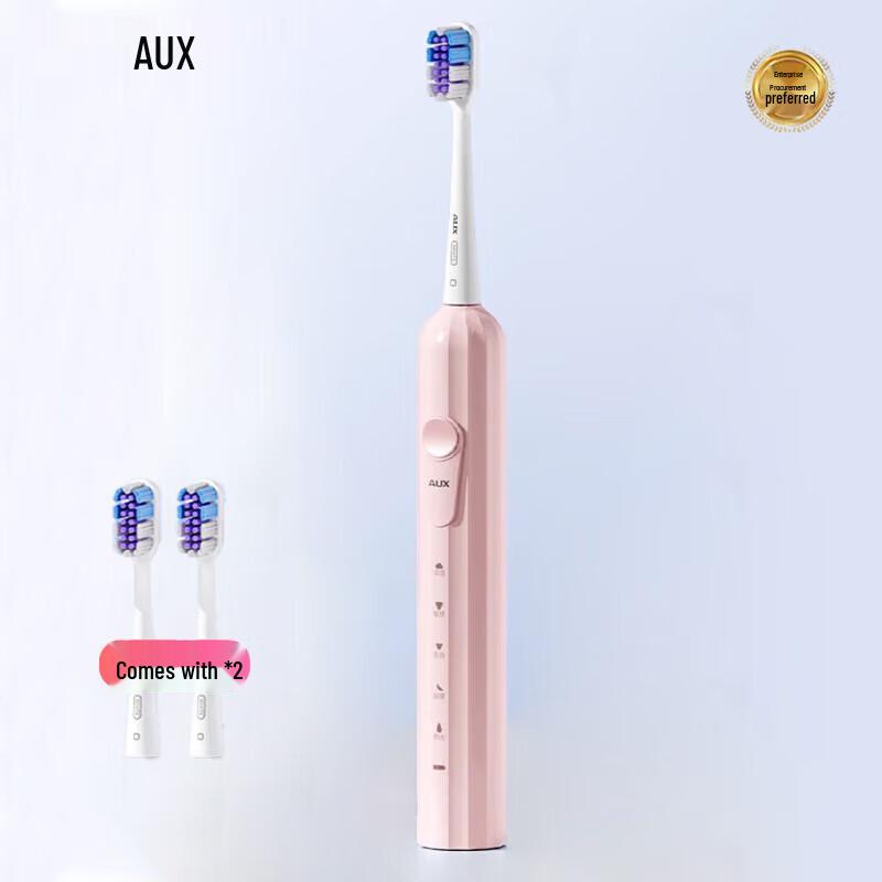 

AUX AET-37DA01 Adult Sonic Electric Toothbrush Includes 2 Brush Heads