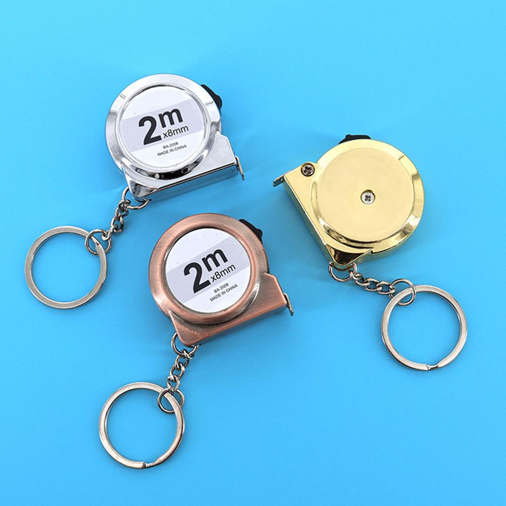 2M Portable Mini Tape Measure Keychain Design Pocket Small Household Multipurpose Measuring Tool Tape Measure Gift Ruler