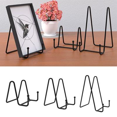 Plate Stands for Display Iron Easel Display Stand Holder Metal Frame for Pictures Photo Decorative Dish Tabletop Art