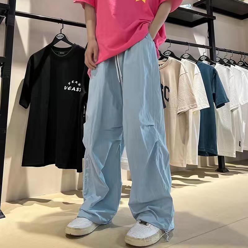 Y2k розовые широкие брюки-парашюты — фото 11