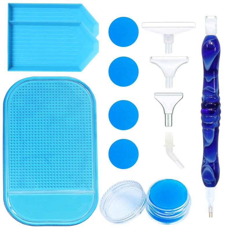 

BEPAN 1 Set New 5D Diamond Painting Resin Drill Pen Tool Kit Accessories DIY Combination Set Handmade Craft Tools темно-синий