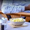 Set of 4 Earth-Friendly Multipurpose Bowls for Kitchen | 600 ml | Made with Bamboo Fibers & Rice Husk | Microwave Safe Bowl