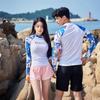 Men Women UV Protection Rash Guard Set Long Sleeve Swimwear Snorkeling Diving Surfing Water Sports