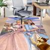 1pc princess butterfly Carpet Anti Slip Polyester Floor Mat for office,Bedroom