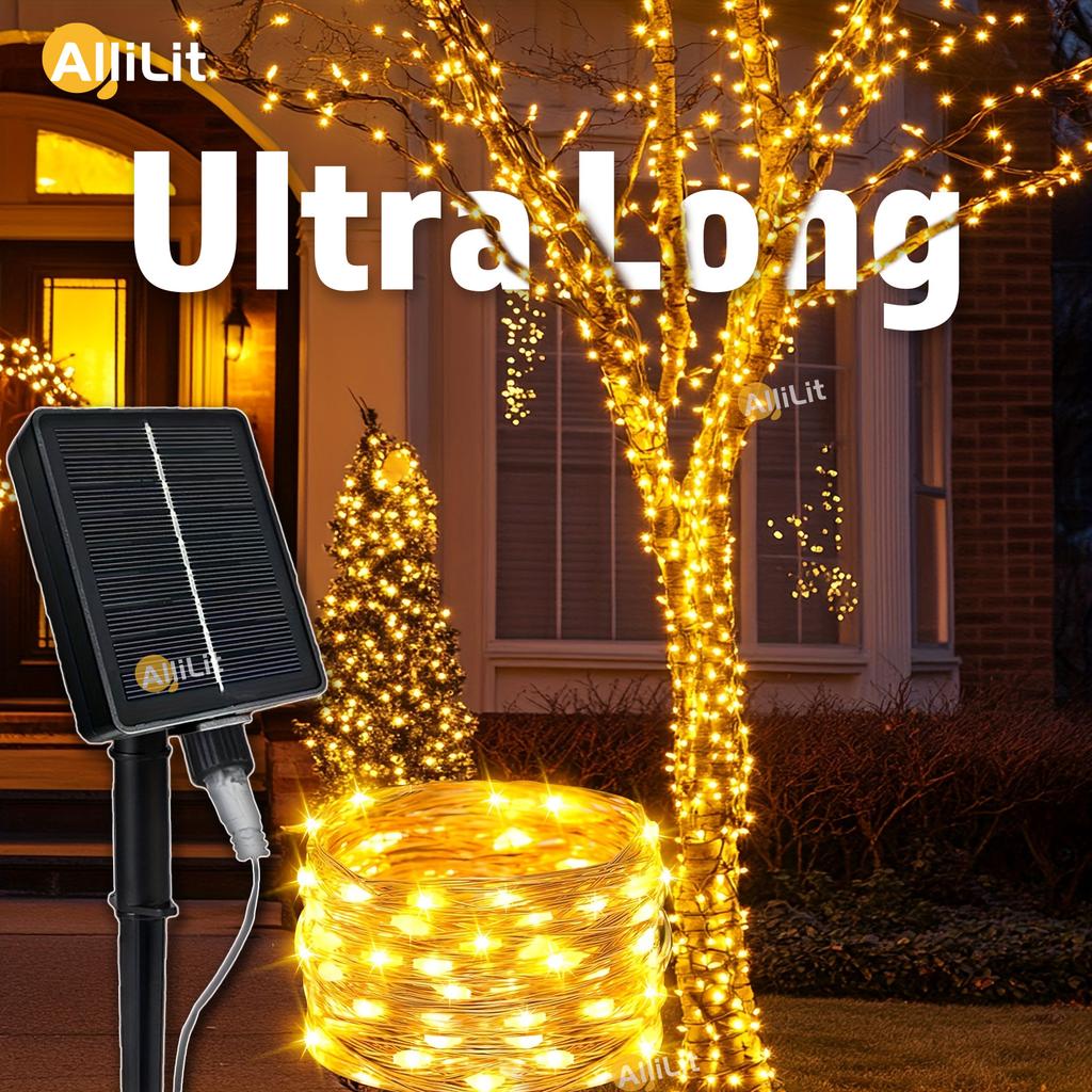 5~100M Ultra Long 1000 LED Solar String Fairy Light Outdoor Copper Waterproof Christmas Garland Decoration Garden Lights Party