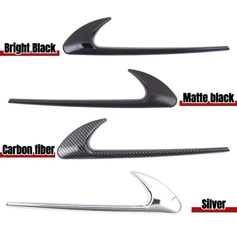 2Pcs Car Side Sticker Vent Fender Trim Emblem Blade Logo Trim For Mercedes Benz AMG V8 C200 C300 E300 E400 W213 C-Class W205 AMG