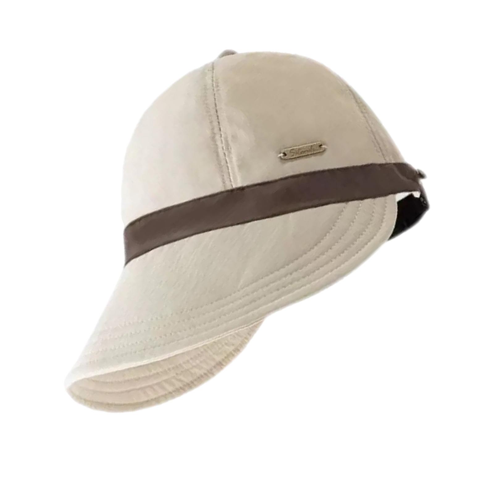 

Солнцезащитная шляпа с широкими полями для женщин, складная и портативная, пляжная кепка с широкими полями, шляпа-утка для подростков, для повседневной носки бежевый