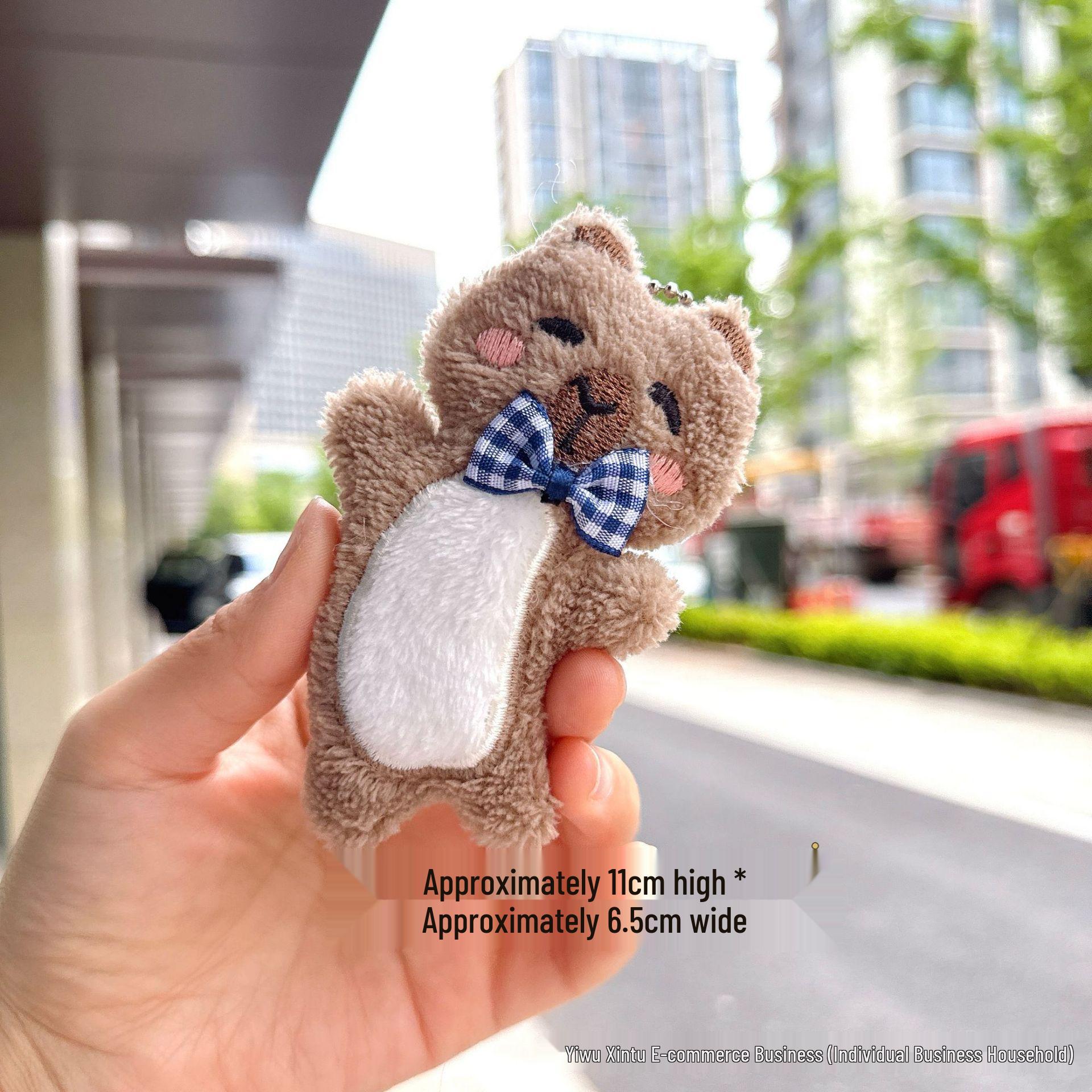 Adorable Westie Terrier & Capybara Plush Keychain Bag Charm