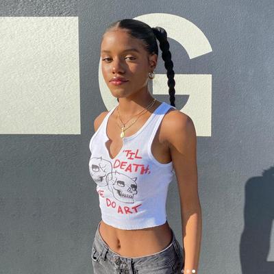 Débardeur d'activité sans manches pour femmes, Cyber-Streetwear graphique esthétique, Harajuku, Camisole slim