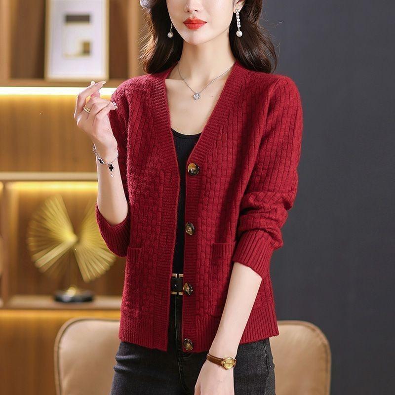 Women's Knitted Slimming Cardigan - Versatile, Stylish Short Outerwear for Autumn/Winter 2026
