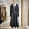 Women’s Cardigan Set with Sleeveless Dress VB8OP66