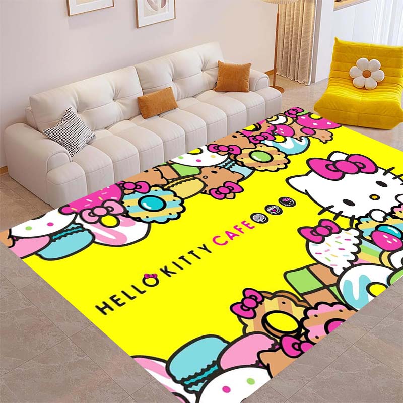 This Brand New Hello Kitty Rug Is Perfect for Home Décor and Can Be Used In Game Rooms, Bedrooms, Living Rooms, and Other Spaces