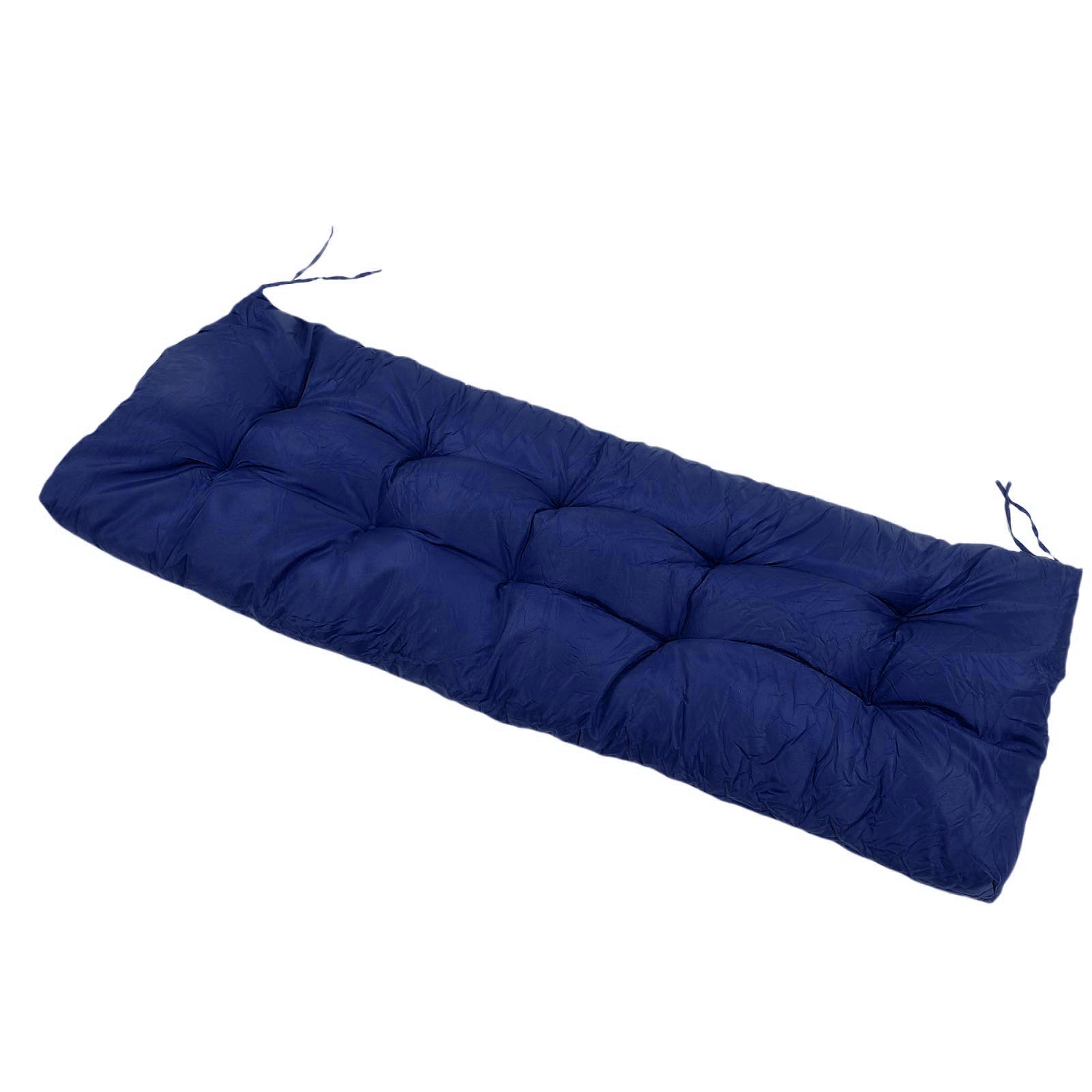 

Bench Cushion Rain Proof Sun Proof PP Cotton Polyester Sponge 2 Seater Bench Pad for Indoor Outdoor Navy Blue темно-синього кольору