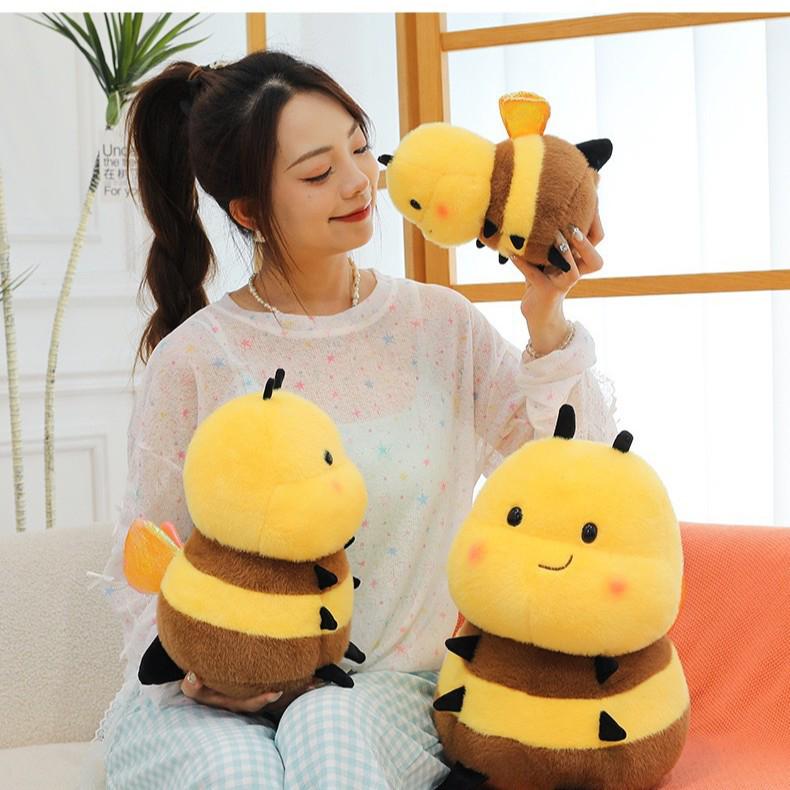 Adorable Bee Ladybug Plush Toy - Soothing Doll for Children - Stuffed Animal Cloth Doll - Perfect Little Girl Gift