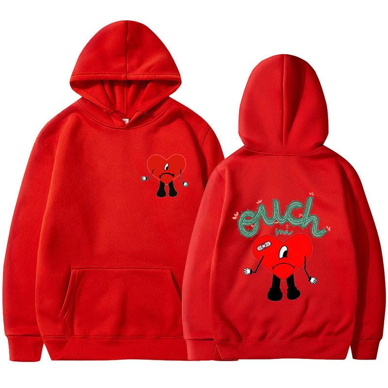 2025 new product un verano sin ti bad bunny anime fashion men's casual hooded sweater
