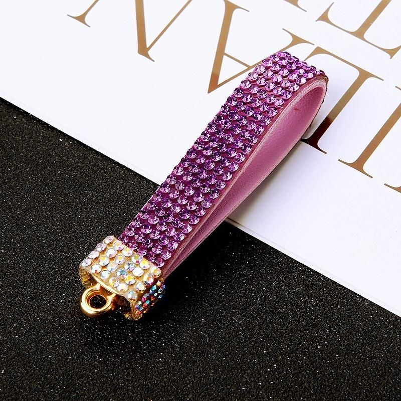 Colored Leather Keychain Rope Pendant Bag Decoration Fashion Gifts Ornament