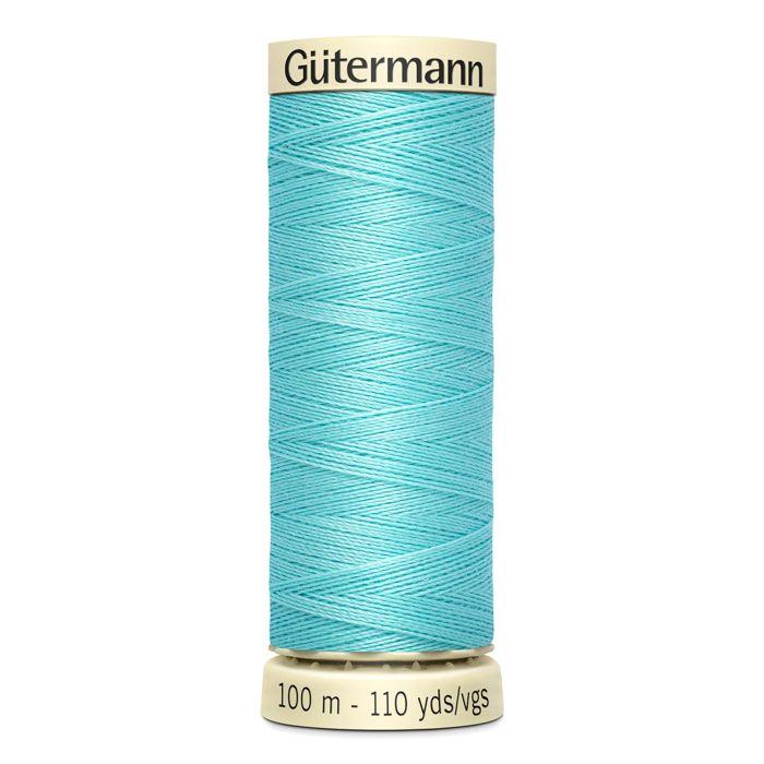 Lot de 5 bobines 100m Fil 100% polyester Gutermann Ref 788988 - Att 328 - turquoise clair