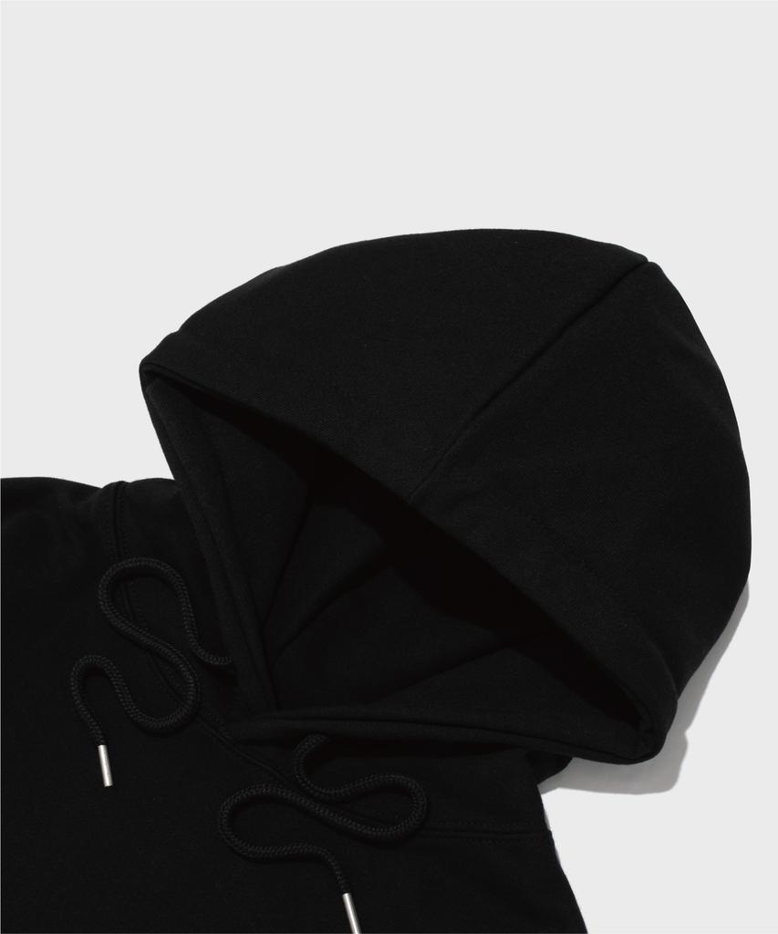 Crack Stitch Point Logo Hoodie (Black)
