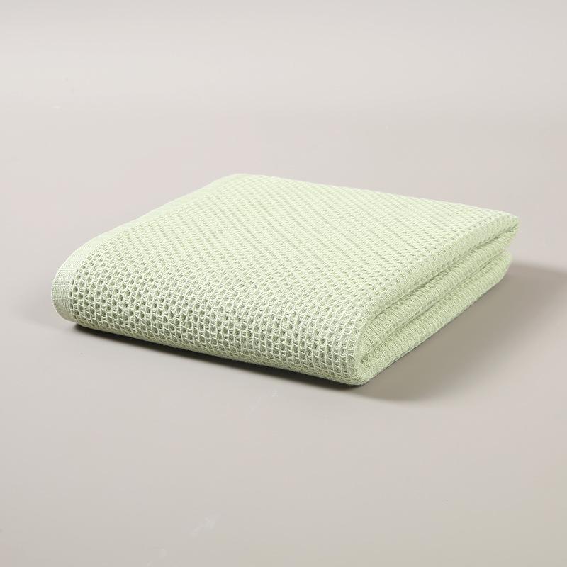 

High Quality Bath Towel Skin-friendly Durable Soft and Comfortable Class A Waffle Cotton Bath Towel Japanese Fresh Honeycomb Bath Towel 70*140cm