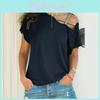 Hochwertige Damen Locker Bluse Lässiges Hemd Top Kurzarm Für Täglichen Komfort