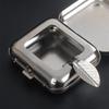 2pcs Portable Ashtray Windproof Pocket Ashtray with Lid for Car Outdoor Cigars