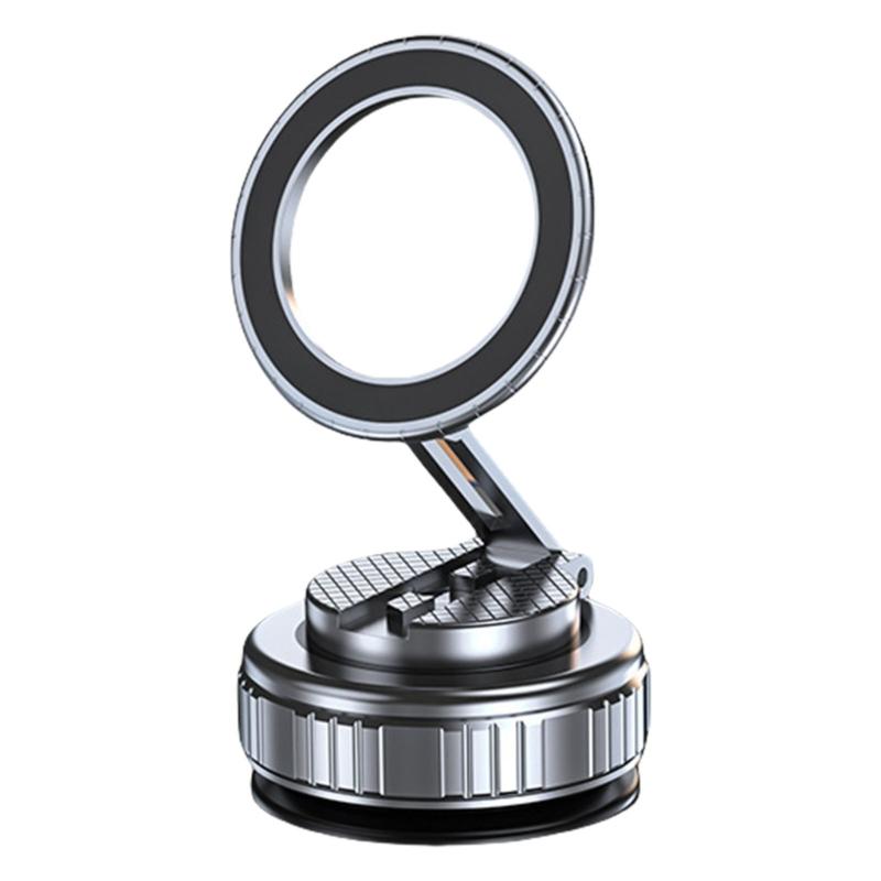 Phone Holder Bracket Stand Rack 360 Degree Rotation Powerful Magnets for Car Mount Strong Grip Vacuum Suction Attachment