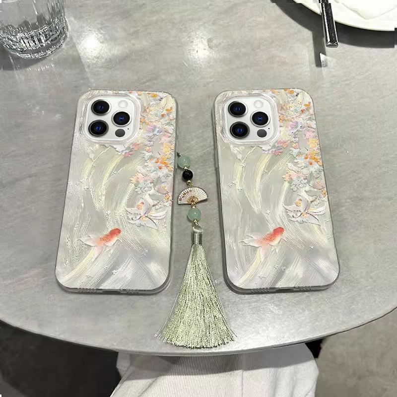 Osmanthus Koi for Apple 17promax Cartoon for IPhone16plus Mobile Phone Case New 15pro Advanced
