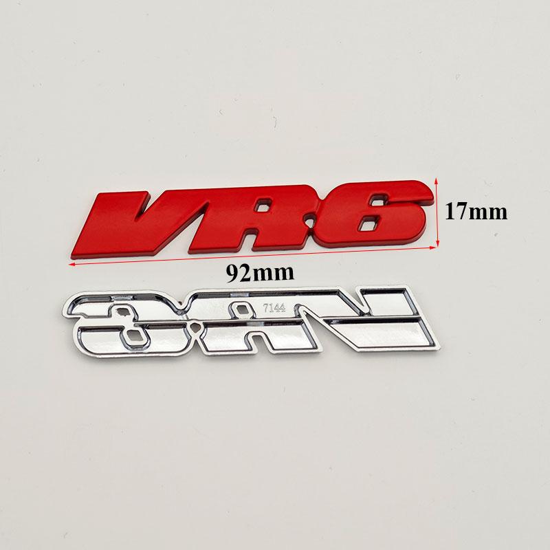 3D Metal VR6 Logo Emblem Car Rear Trunk Sticker Badge for VW Volkswagen Golf R32 Passat CC R36 GT Touareg Phaeton Accessories Zf4