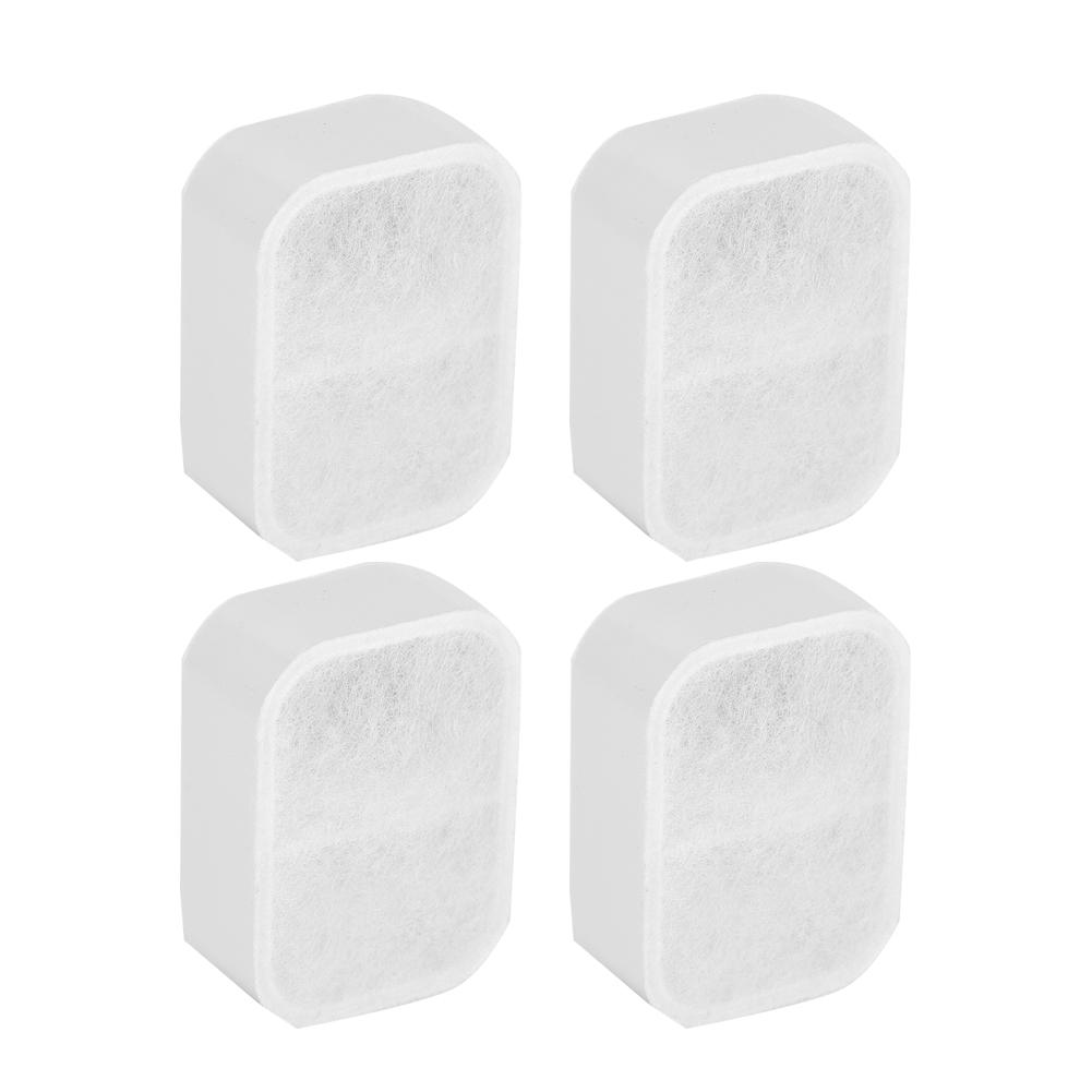 4pcs Pet Fountain Replacement Filters Activated Carbon Filter for Cat Dog Water Feeder(Lotus Filter